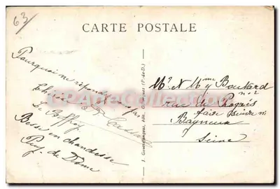 La Bourboule - Estabelecimento Termal — a. d'O. - 92 — Verso