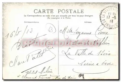 Auvergne — Puy-de-Dôme, La Bourboule, Lacets de la Roche des Fées — wydawca Égire — Rewers