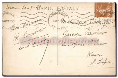 Évian-les-Bains — Molo i wyjazd statku — Wydawca nieznany, nr serii 20 — Rewers