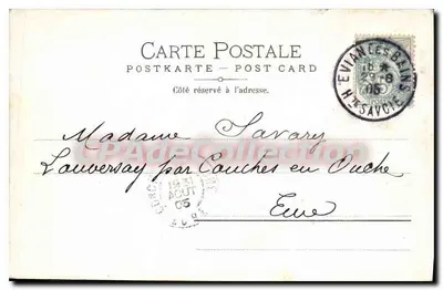 Evian-les-Bains — Il Porto — M. Bruquet, C.P.N. 587 — Verso