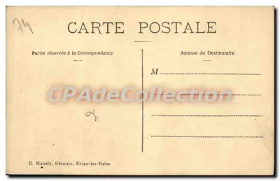Evian-les-Bains e il Royal-Hôtel — Collezione della Fonte Ochrat, n°61 — Verso