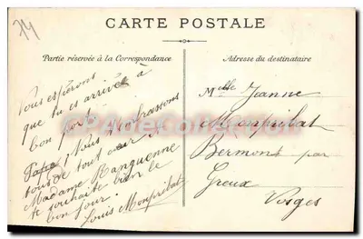 ÉVIAN-LES-BAINS — Terraza de la Buvette Cachat — Colección de la Fuente Cachat, n°80 — Reverso
