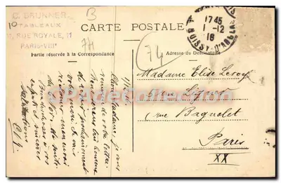 Arredores de Evian-les-Bains — Abadia de Maraîche — Coleção Soule Ochir — Verso