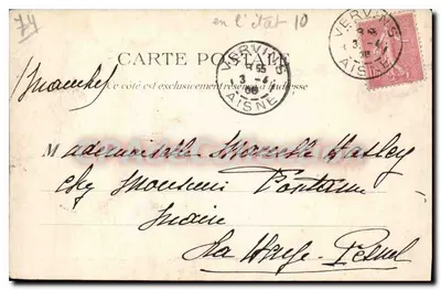 Due donne su una barca a Lyon-les-Bains — Fonte Cachat — C. A. Besson, direttore — Verso