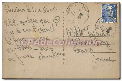 Provins — Plaza del Castillo con la Cruz de los Cambios gótica del siglo XV y el viejo pozo — Reverso