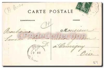 Provins (S.-et-M.) — Wieża zwana Cezarem lub Wieża Króla — Zamek z XI i XII wieku — Cliché S. L. — SIMONET, z Bray-sur-Seine (S.-&-M.) — Rewers