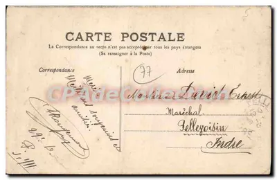 Provins - La Tour du Luxembourg — editore Théâtères, n° 4202 — Verso