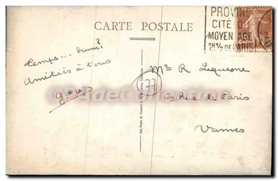 Provins (S.-et-M.) — Zewnętrzna wersja Grange aux Dîmes — J. Hérouard, wydawca, n° 77 — Rewers