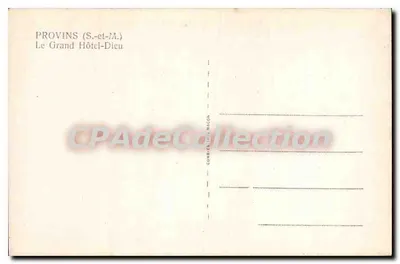 Provins (S.-et-M.) — El Gran Hôtel-Dieu — editor C.I.M. n° 123 — Reverso