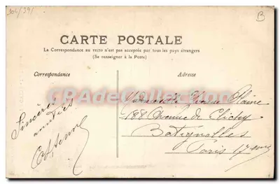 Provins - Il Pinacolo — Galeries Françaises, n° 4186 — Verso