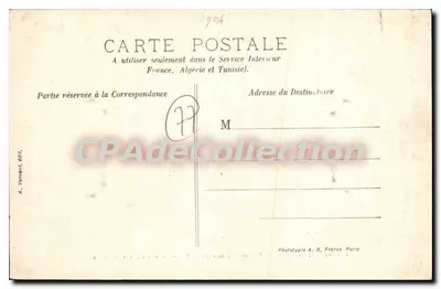 Provins — Il Sentiero delle Fortificazioni vicino al Trou-au-Chat (lato esterno) — A. Vernot, editore — Verso