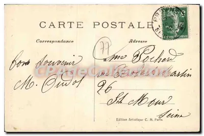 Provins (S.-el-M.) — Wieża Cezara — Artystyczne Wydawnictwo C. M. — Rewers