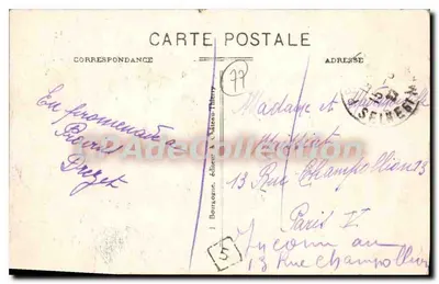 Provins (S.-et-M.) — Chiesa di San Quiriac — editore J. Bourgogne — Verso