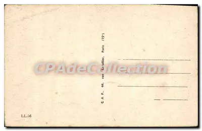Provins — La Grange aux Dîmes — Bilhete postal antigo de Coleção — Verso
