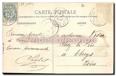 Provins - La Tour de César — editore A. Vernant, n° 17/0974 — Verso