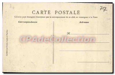 Provins (Fortificações) — A Torre em Éperon, também chamada de Torre da Louca — Coleção Firmin Louis em Provins — Verso