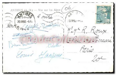 Antibes (A.M.) — Widok na Alpy — Wydawca Cinn — Rewers