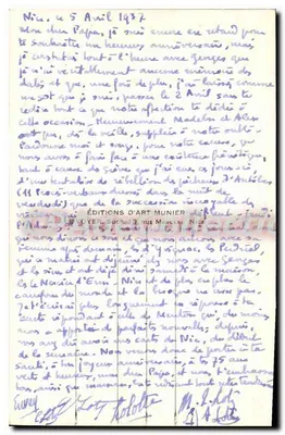 Antibes — De Oude Muren en de Alpen — Edities van Kunst Munier — Achterkant