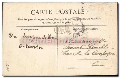 Antibes — Het kasteel en de haven — L. C. 49 — Achterkant