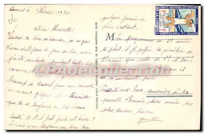 Antibes - Os Velhos Muros e as Alpes - RM — Verso