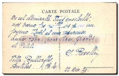 Antibes. La Pointe du Cap et l'Îlette — RM, n° 629 — Verso