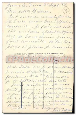 Antibes - De Oude Muren en de Alpen - RM — Achterkant