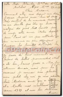 Antibes — A Mesa de Orientação de Nossa Senhora da Garoupe — LL — Verso