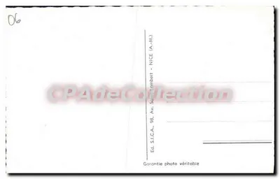 Antibes — De Stad, De Alpenketen — Ed. S.I.C.A., 98, Av. Saint-Lambert, Nice — Achterkant
