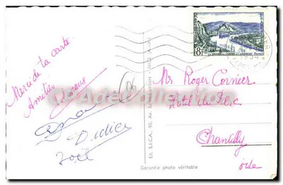 Antibes - Miasto, Łańcuch Alp — Wyd. S.I.C.A. nr 3-1 — Rewers
