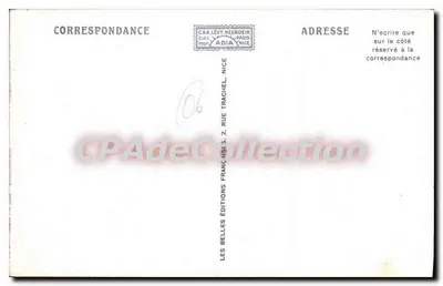 Antibes — Vista sulla Città e la Catena delle Alpi — Edizioni Adia, n°35 — Verso