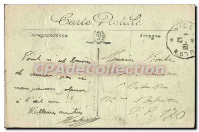 Antibes — A Cidade e os Muros e a Cadeia dos Alpes — LL. — Selecta — Verso