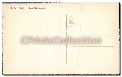 Antibes — I Remparti — Fot. Courrier Maccon, n°17 — Verso