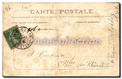 Antibes — Vierkante vesting — Uitgave Bazar Parisien, Antibes — Achterkant
