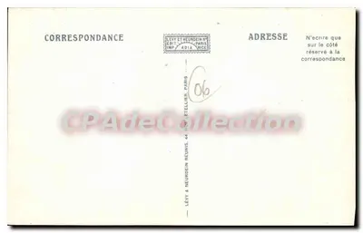 Antibes — Vista da Velha Cidade e da Cadeia dos Alpes — LL. n°139 — Verso
