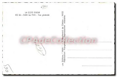 Juan-les-Pins — Vista geral — Edições 'MAR' - N° 36 — Verso