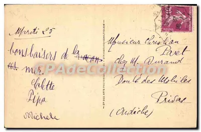 Juan-les-Pins — A Linède e a Praia — LL 142 — Verso