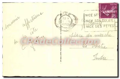 Juan-les-Pins — La Linède e la Spiaggia — Cap, n° LL 142 — Verso