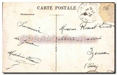 Juan-les-Pins — La Plage — éditeur inconnu, n° 684 — Verso