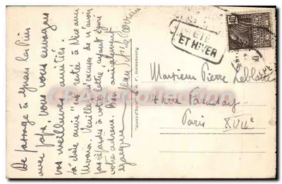 Juan-les-Pins — Uitzicht genomen vanaf Cap d'Antibes — uitgever C.A.P. n° 86 — Achterkant