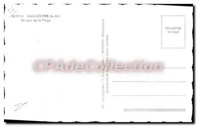 A Cegonha — Juan-les-Pins — editor Monaco André Leconte — Verso
