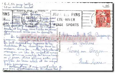 Les Pins — Vista della riva del mare — Editore: Plage Sports — Verso