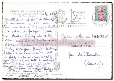 Vista de Juan-les-Pins — hoteles y playa — editor IRIS — Reverso