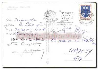 Juan-les-Pins — Vista generale — Edizioni MAÎRE, serie 30 — Verso