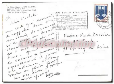 Juan-les-Pins — Notte — Editore non identificato, n° serie 06 — Verso