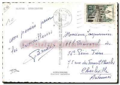 Juan-les-Pins — vista panorâmica — Edições Mexichrome, n° 06.997.60 — Verso