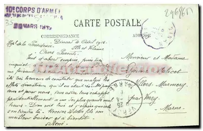 Dinard — Torre del Castillo del Príncipe Negro — LL. n°181 — Reverso