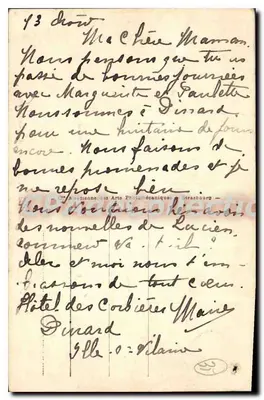 Dinard - Promenade dos Aliados e a Ponta do Moulinet — editor A. B. C. (nº 50) — Verso