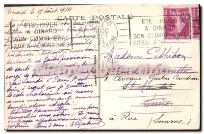 Dinard — Costa da Esmeralda, Um canto da Praia — Loït, n° 540 — Verso