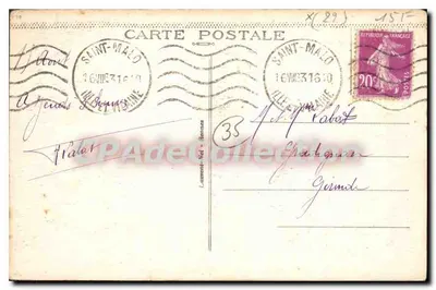 Dinard — Przystań Wioślarzy Zielonych — Côte d'Émeraude — Loïc — Rewers
