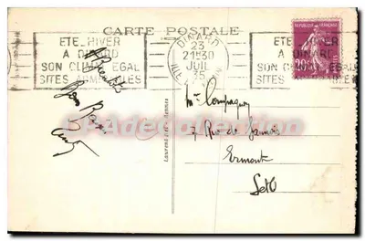 Dinard — Plaża pod burzą — Loïc, nr 5853 — Rewers